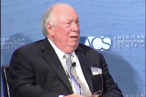 Judge Stephen Reinhardt speaks at an American Constitution Society event.
